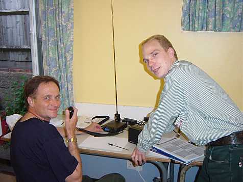 Martyn and Michael Sullivan with a FT 817
